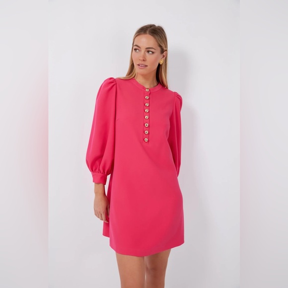 POMANDER PLACE
Cerise Pink Samantha Mini Dress - Picture 2 of 7